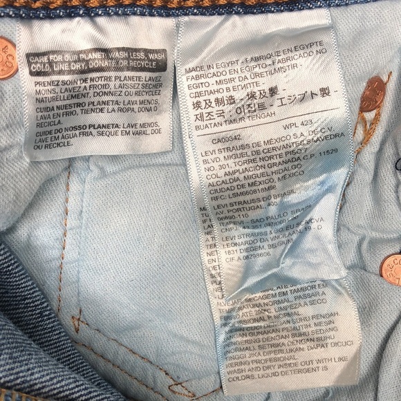 Levi’s Men’s 501 XX Blank Red Tab Button Fly Original Fit Denim Jeans - Picture 7 of 10